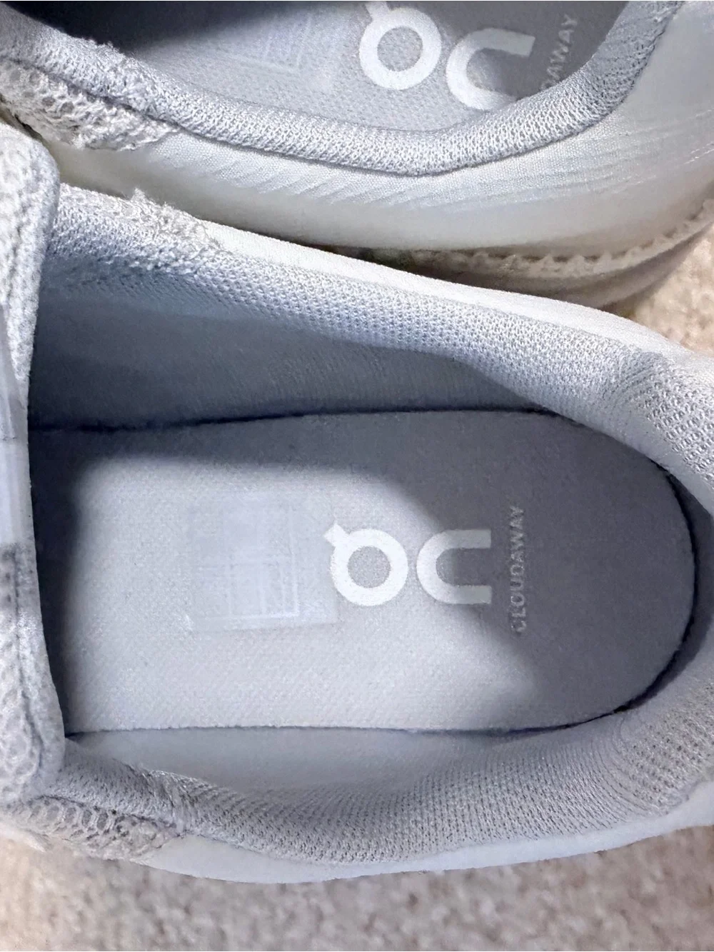 On Running Men's CloudTec Trail Sneaker in Light Grey with Lime Accents